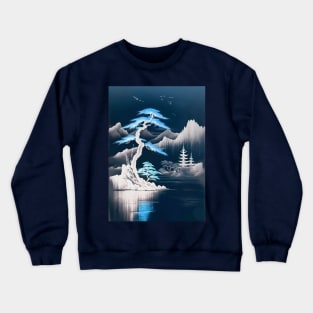 Japanese Landscape (Inverted) Crewneck Sweatshirt